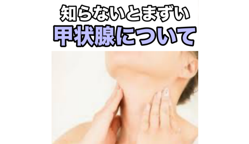 知らないとまずい甲状腺について